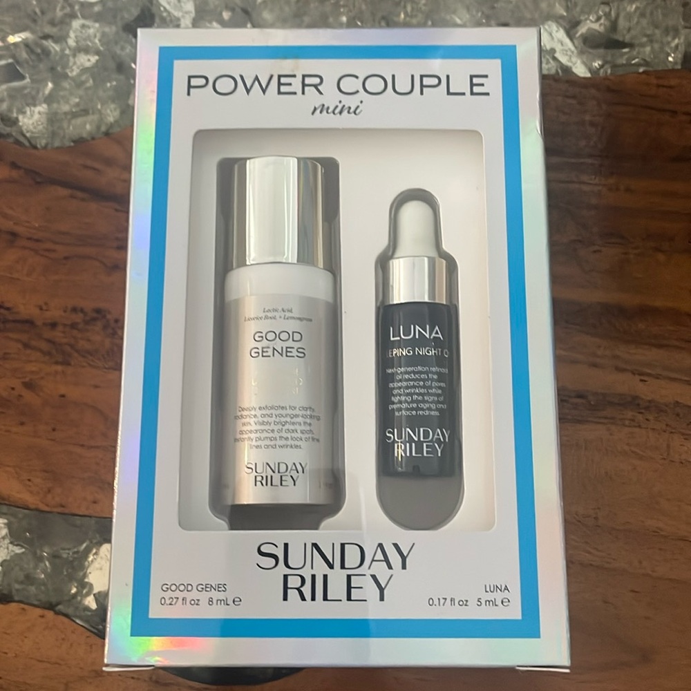 NIB, Sunday Riley Power Couple Mini Duo-  Good Genes and Luna